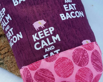 Bacon Plastic Bag Dispenser, Pig Shopping Bag Holder, Grocery Bag Holder, Pig Decor