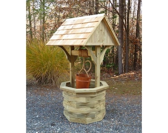 Woodworking Plans - 6 ft. Wishing Well - Illustrated with Photos!