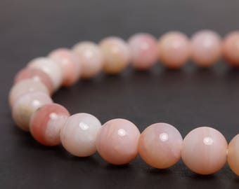 6mm Peruvian Pink Opal Stretch Bracelet