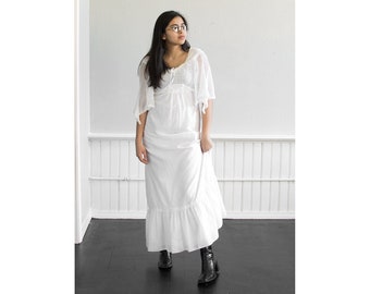 70s Head in the Clouds Maxi Dress / Extra Small-Small