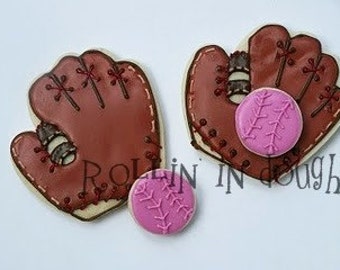 Baseball Cookie Favors - Softball Cookie Favors, Quantity of 10