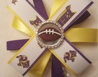 Bedazzled ECU Pirates Loopy Flower Badge