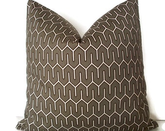 SALE Robert Allen Maze Work Brindle Geometric Decorative Pillow Cover