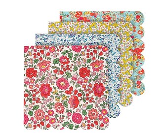 Floral Party Napkins, Meri Meri Liberty Paper Napkins, Small Napkins, Dessert Napkins, Floral Wedding, Tea Party Decor, Birthday Party