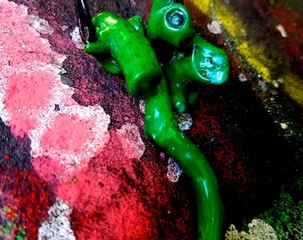 OOAK coral necklace 'Eukaryotic'