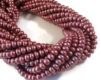 Pink Freshwater Pearls, Genuine Pearl Beads, 6mm, 16 Inch Strand, Over 95 Pearls, Jewelry Supplies (P-B3)