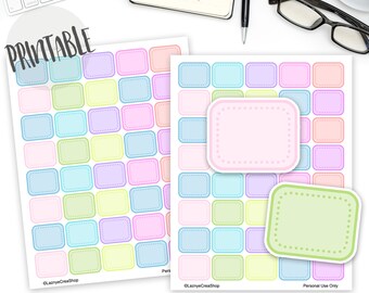 Foodie Holiday Printable sticker box Planner Stickers