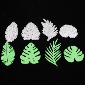 Tropical Monstera Leaves Cutting Dies Stencils for DIY Scrapbooking Stamp/photo album Decorative Embossing DIY Cards
