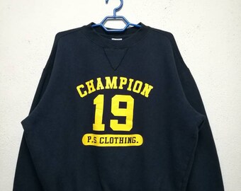 Vintage Champion Big Logo Sweater Sweatshirt