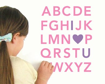 Alphabet Wall Decals - Nursery Wall Decals