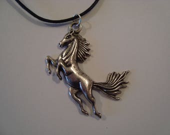 Silver Horse pendant necklace