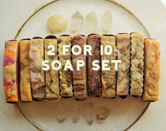Soap gift Set - Handmade Soap - All Natural Soap - Artisan Soap - Homemade Soap - Vegan Soap - Rustic Soap - Soap gift for women Boho Gift