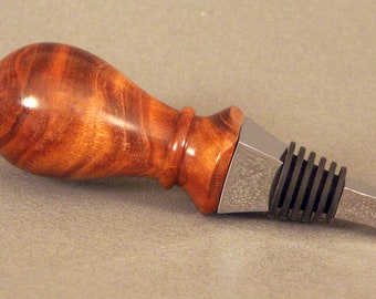 Leather Wood Bottle/Wine Stopper