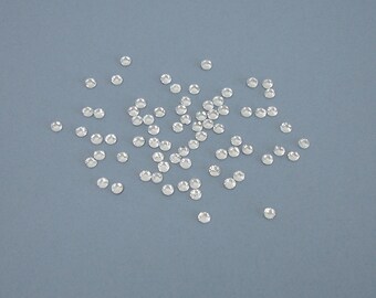 Bag of 34 rhinestone faceted glass crystal 4.8 mm