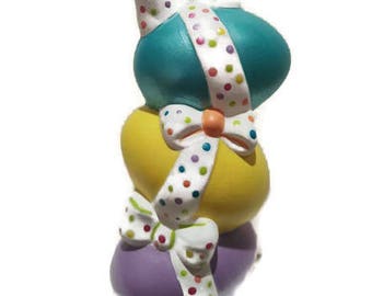 Egg stack | Ceramic eggs | Easter | Easter eggs | Painted