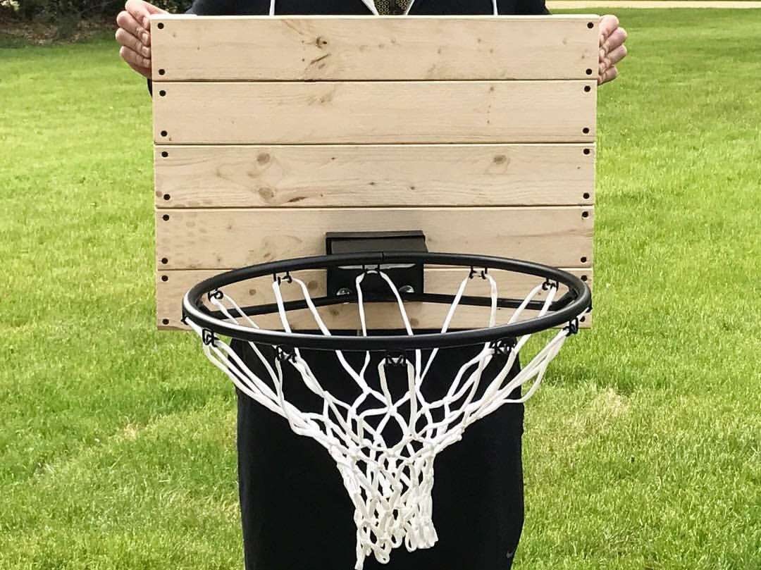Rustic Basketball Hoop and Backboard Indoor Full Size