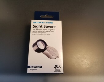 Bausch and Lomb 20x Hastings Triplet Magnifier new free ship
