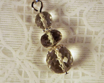Cynthia Lynn "DEW DROPS" Sterling Silver Green Amethyst Pendant
