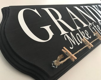Grandkids Make Life More Grand Hand Painted Sign