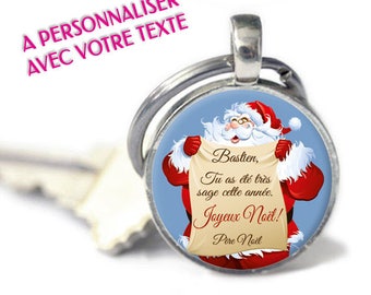 Keychain - model "Message the Santa - Christmas" - text (Customize Keychain)
