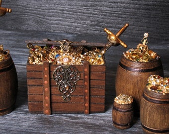 Miniature Treasure Chest for Your Dollhouse