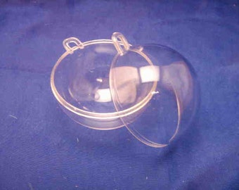 25 assorted fillable ball ornaments