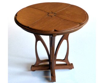 Art Nouveau Dining Table dollhouse miniature kit 1:12