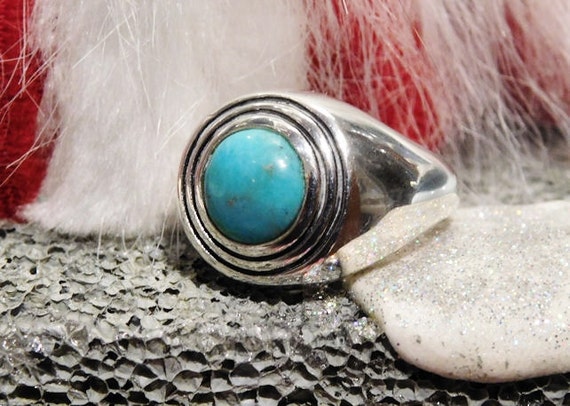 Barse Turquoise Ring / Sterling Silver Ring