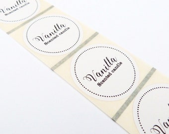 sticker template 45mm Etsy labels Candle