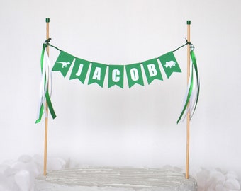 Custom Dinosaur Cake Topper - Dinosaur Birthday Party - Dinosaur Party Decorations - Boys Dinosaur Theme Party Decorations