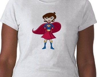 Super Mom T-Shirt - Graphic Tee - Womens Short Sleeve Cotton Tee