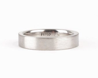 flacher Ring aus Platin