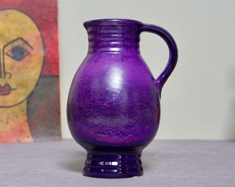 Marei: West German Pottery Vase 7301 With Purple Glaze // Fat Lava Era