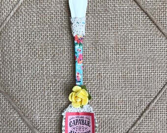Inspriational Motivational mixed media spoon