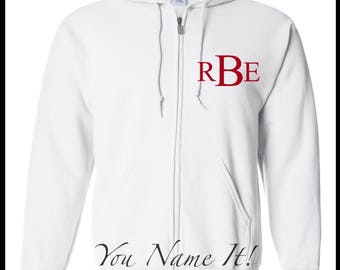 Full Zip Hooded Sweatshirt Jacket