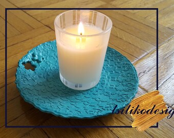 Light Blue Decorative Plate