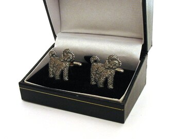 Cockapoo Dog Design Pewter Cuff-links Gift Boxed Cockapoo Owner Gift