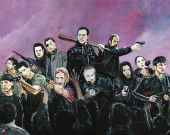 The Walking Dead Bad Guys Limited Edition Art Print