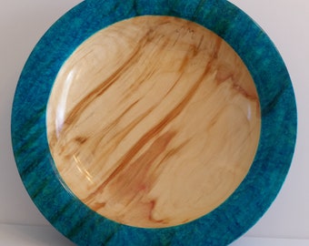 Dyed Wood platter or bowl