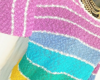 Harbor Lane Colorblock Sweater - Red main image 0