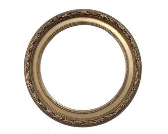 20x20 Round Gold Mirror Frame, Baroque Frame, Wall Mirror, Shabby Chic Frame, Ornate Wall ideas, Wedding Gift, Cottage Frame