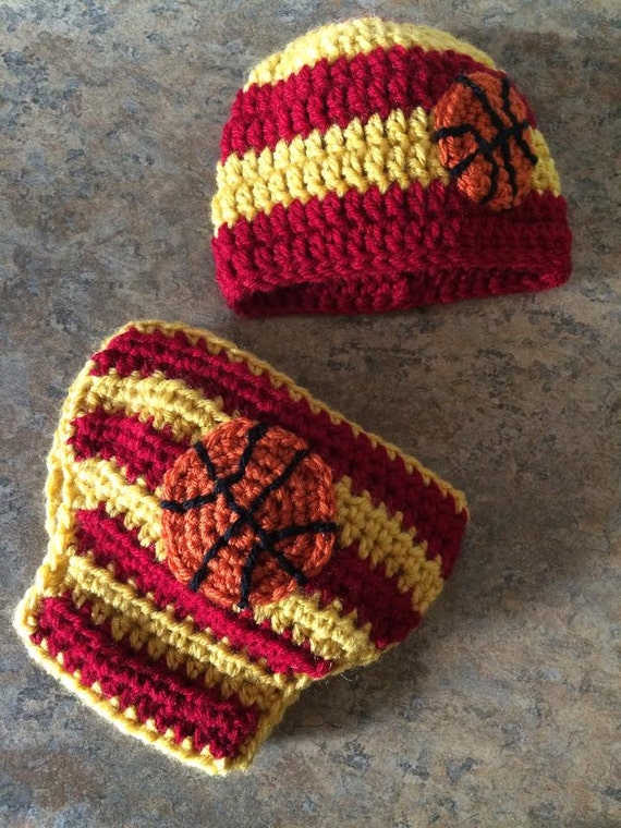 Basketball Hat/Beanie with Diaper Cover