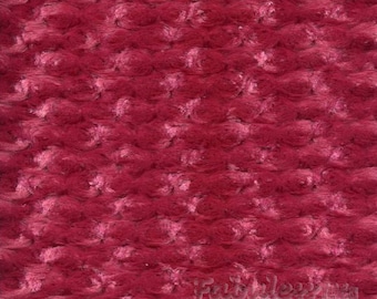 Cranberry Rose Bud Minky
