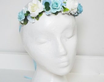 Childs flower crown - Blue