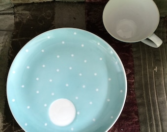 carolina blue polka dot china
