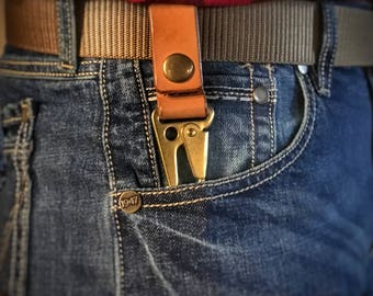 Leather and Brass Key Keyper