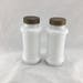 Milk Glass Apothecary/Spice Jars with Twist-on Lids (set of 2)