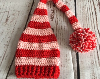 Valentines Hat - Baby Valentine Hat - Baby Stocking Hat - Baby Stocking Cap - Valentines Day - Baby Photo Prop - Valentines Baby - Valentine