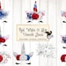Red, White and Blue Unicorn Faces Clipart, patriotic unicorn clip art, Fourth of July unicorn graphics, 4th of July instant download