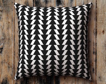 Black and White Pillow Case, Cushion Cover, Pillow Sham